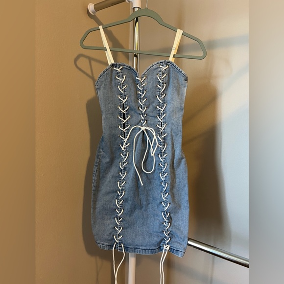 Drawstring Mini Dress - Picture 4 of 5